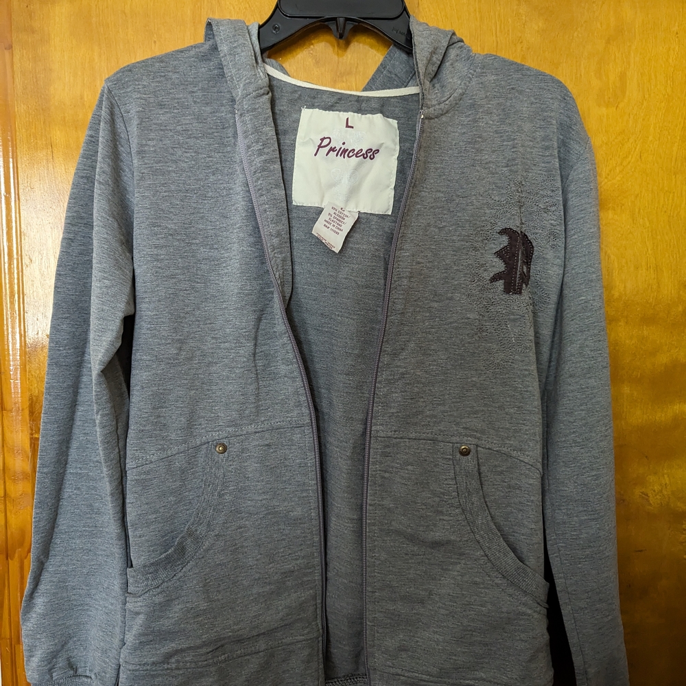 [Teen's] Gray Zip-Up Hoodie